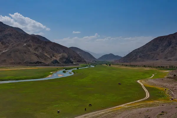 Kirgisistan Tal Des Flusses Chu Der Nähe Des Issyk Kul — Stockfoto