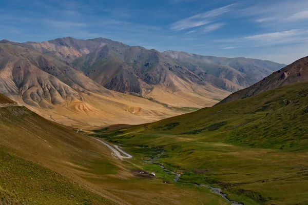 Quirguizistão Famoso Passo Kaldamo Altura 2985M Estrada Jalal Abad Naryn — Fotografia de Stock