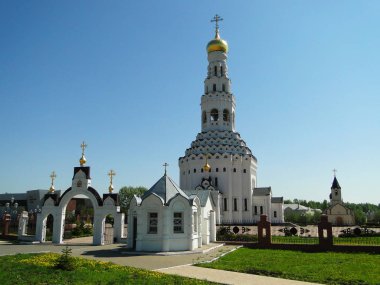 The Church of the Holy Apostles Peter and Paul in Prokhorovka clipart