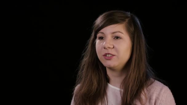 A Young Lady with a Splitting Headache — Stock Footage A Young Lady with a Splitting Headache Royalty Free Stock Footage