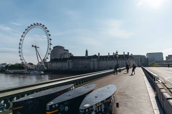 London 2020 London Busy Area Popular Destination Empty People Self — стоковое фото
