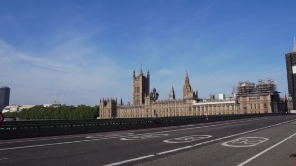 Londres Reino Unido 2020 Ajetreada Zona Londres Destino Popular Vacío — Vídeos de Stock