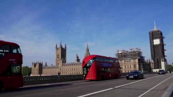 Londres Reino Unido 2020 Ajetreada Zona Londres Destino Popular Vacío — Vídeos de Stock