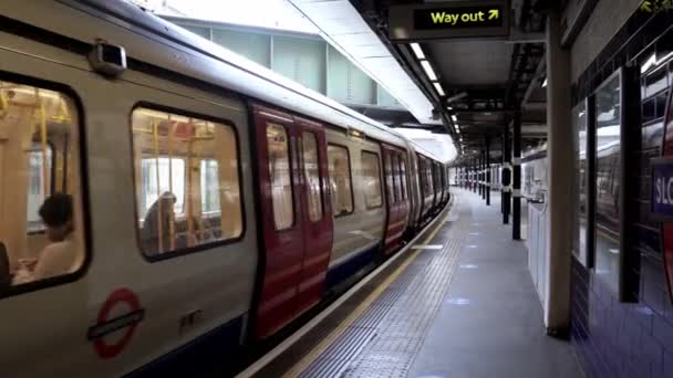 Londres Royaume Uni 2020 Quartier Animé Londres Destination Populaire Vide — Video