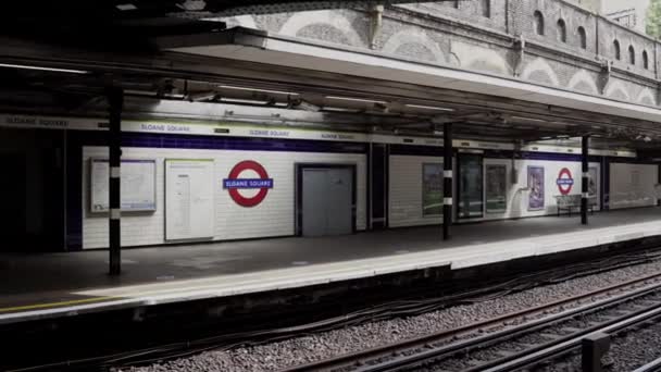 London 2020 London Busy Area Popular Destination Empty People Self — стоковое видео