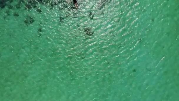 Filipinler Cebu Daki Bantaya Adasının Yanındaki Balıkçı Teknesinin Üzerinde Uçuyor — Stok video