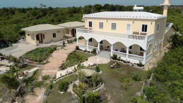 Bantayan Filippijnen 2019 Vliegen Ivoorkust Kasteel Privé Villa Het Bantayan — Stockvideo