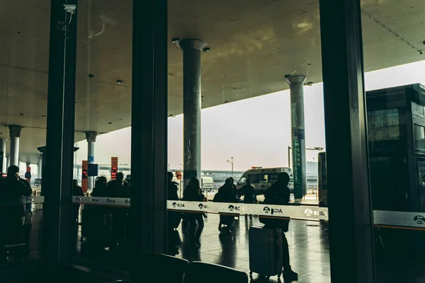 Peking Kína 2018 Majdnem Üres Beijing Capital International Airport — Stock Fotó