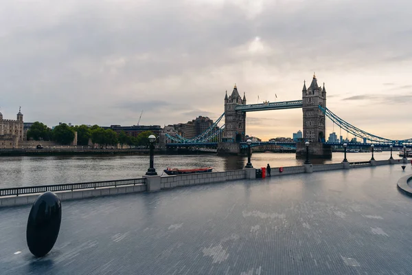 Londra Regno Unito 2020 Zona Affollata Londra Destinazione Popolare Vuota — Foto Stock