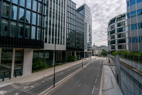 London 2020 Traffic Busy Area Popular Destination Empty People Self — Stock Photo, Image