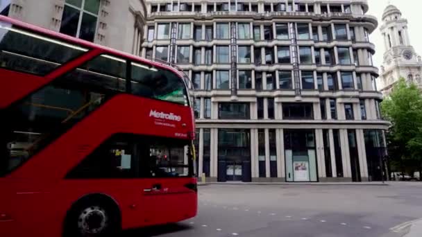 London 2020 London Busy Area Popular Destination Empty People Self — Stock Video