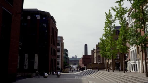 Londen 2020 Londen Drukke Gebied Populaire Bestemming Leeg Als Mensen — Stockvideo