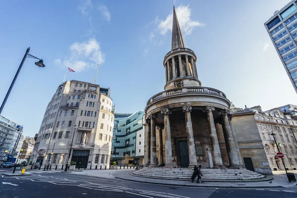 Londen 2020 Londen Drukke Gebied Populaire Bestemming Leeg Als Mensen — Stockfoto