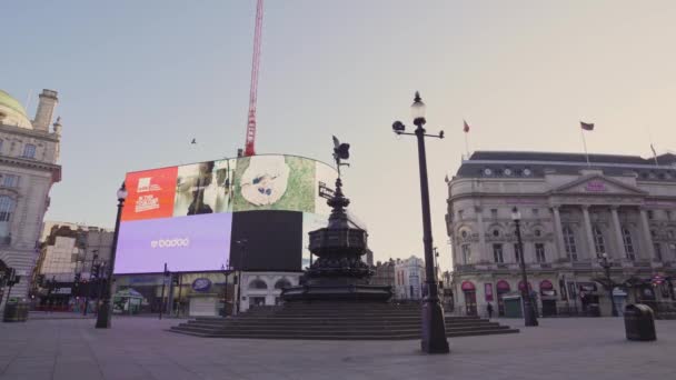 Londýn Velká Británie 2020 Zaneprázdněná Oblast Londýna Populární Destinace Prázdná — Stock video