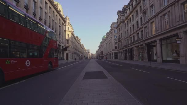 London 2020 Londons Geschäftige Gegend Beliebtes Reiseziel Leer Sich Die — Stockvideo