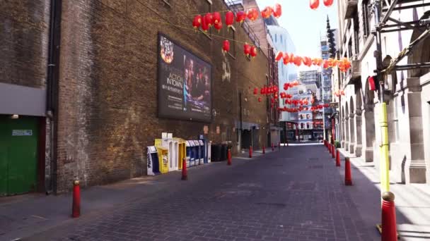 Londýn Velká Británie 2020 Rušná Londýnská Oblast Populární Destinace Prázdná — Stock video