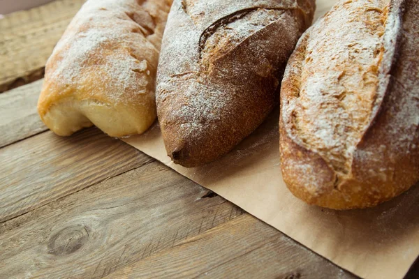 Organic homemade bread for breakfast. — Stock Photo, Image