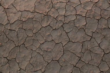 Çöldeki kuru çatlamış toprak, küresel ısınma iklimi kavramı.