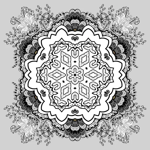 Download Rose flower over mandala. Tattoo flash. Highly detailed ...