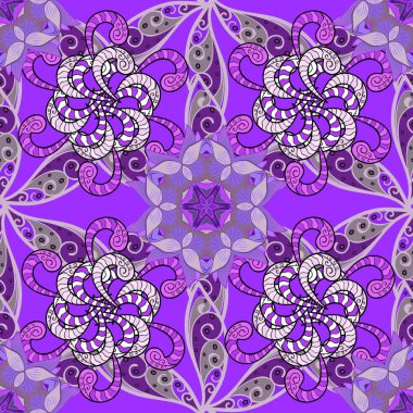 Mandalalar ile Seamless modeli. Vektör süsleri, arka plan