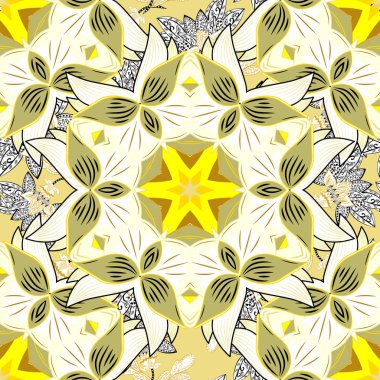 Mandalalar ile Seamless modeli. Vektör süsleri, arka plan