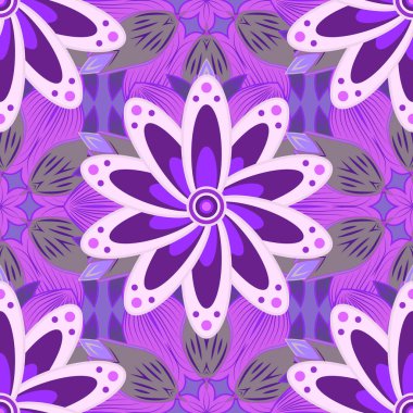 Mandalalar ile Seamless modeli. Vektör süsleri, arka plan