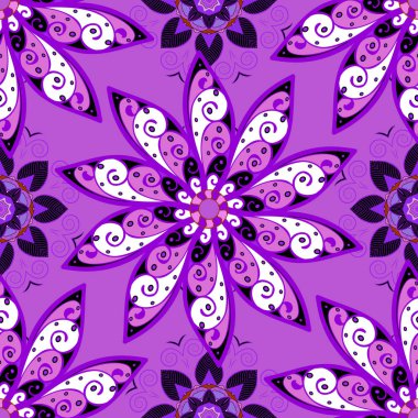 Mandalalar ile Seamless modeli. Vektör süsleri, arka plan