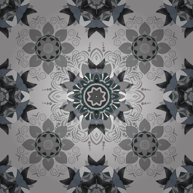 Mandalalar ile Seamless modeli. Vektör süsleri, arka plan