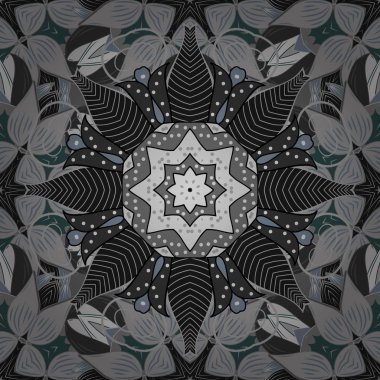 Mandalalar ile Seamless modeli. Vektör süsleri, arka plan