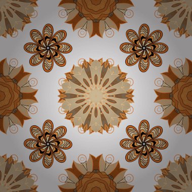 Mandalalar ile Seamless modeli. Vektör süsleri, arka plan