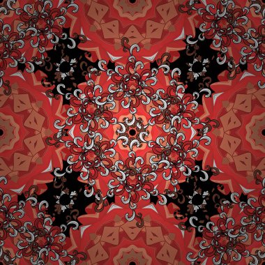 Mandalalar ile Seamless modeli. Vektör süsleri, arka plan