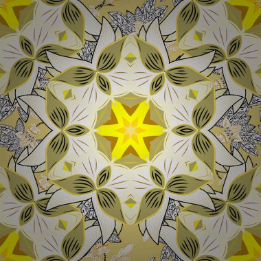 Mandalalar ile Seamless modeli. Vektör süsleri, arka plan