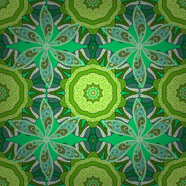 Mandalalar ile Seamless modeli. Vektör süsleri, arka plan