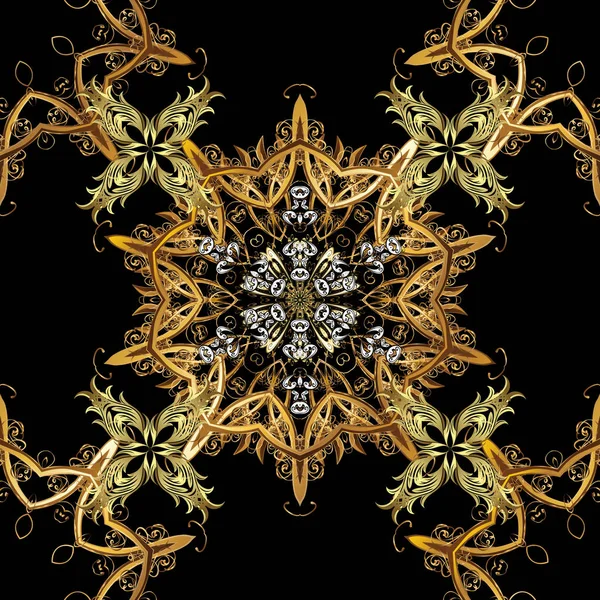 Baldosas mosaicos antiguos | azulejos antiguos florales — Vector de