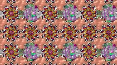 Elle çizilmiş çiçek doku