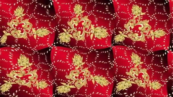 Klassischer Vintage Hintergrund Klassisches Goldenes Video Muster Traditionelle Orientalische Ornamente — Stockvideo