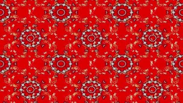Vintage floral composition on red background