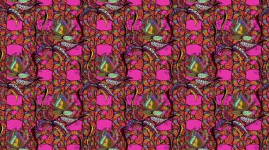 Hareket döngü fotage kompozisyon