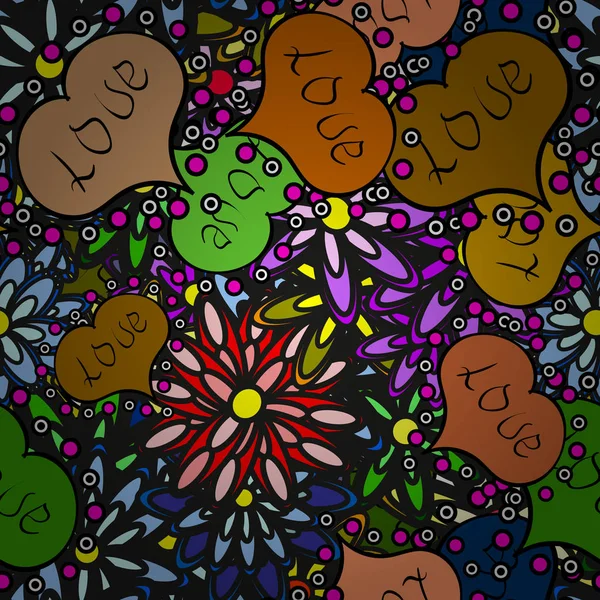 抽象的な色絵 — ストックベクタ