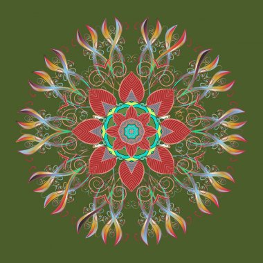 Yetişkin boyama sayfaları için serbest sanatsal illüstrasyon, sanat terapisi, bohem dövmesi, desenli tişört baskısı, posterler, logo taşıyıcı tasarımı. Noel ve Yeni Yıl için Zentangle kar taneleri.