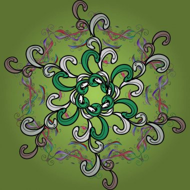 Noel şenlikli arka plan. Vektör çizim. Noel dekorasyon kar kar tanesi.