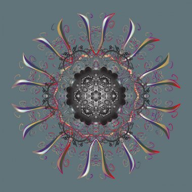 Vektör desen, sorunsuz, Noel arka plan. Vektör Noel kar taneleri karalamalar ve nokta renkli arka plan üzerinde. Soyut sınır. Kış yatılı.