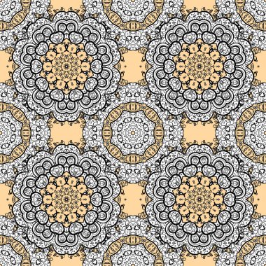 Sembol tatil, yeni yıl kutlama vektör altın desen elemanları ile. Kış kar doku kroki. Beyaz, siyah ve bej renkler altın kar tanesi. Noel altın kar tanesi seamless modeli.