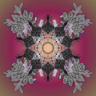 Vector noel soyut renkli arka plan ve düşen kar tanesi. Tatil süslemeleri ile Noel vektör deseni.