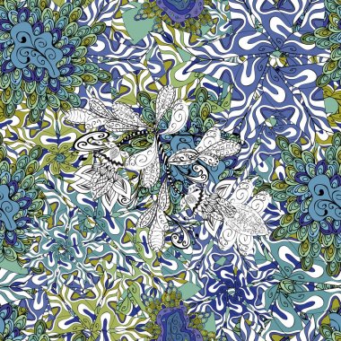 Soyut motif arkaplanı. Ultraviyole kumaş deseni. Vektör illüstrasyonu.
