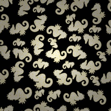 Modern şık doku. Sorunsuz nazik, Bahar siyah, beyaz ve sarı renkler. Vektör - stok.