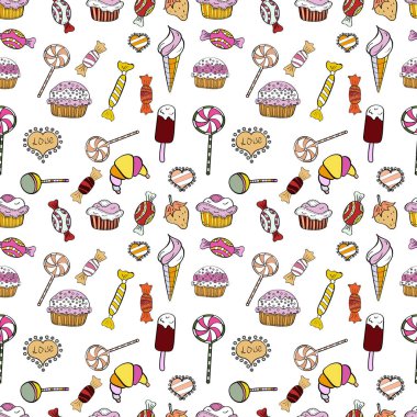 Soyut süper sevimli ve ilginç bir resim.