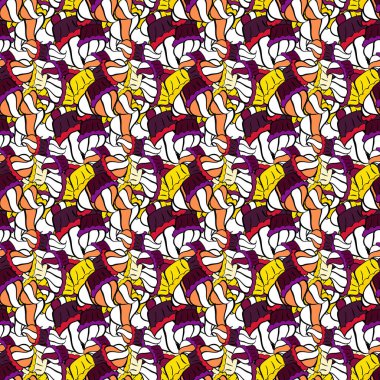 Varicolopurple, beyaz ve siyah vektör pürüzsüz çizim. Tasarım ambalajı ve hediye kağıdı, tebrik kartları, afiş ve poster tasarımı.