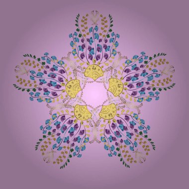 Arabesk ve çiçek öğeleri ile oryantal vektör desen. Vintage desen ile arabesk. Geleneksel klasik süsleme.