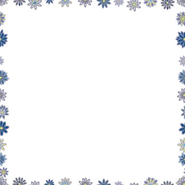 Vektör çizimi. Tarafsız, beyaz ve mavi renkli bir resim. Kare kareler karalamalar. Kusursuz desen.